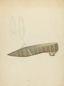 Slipper, c. 1940. Creator: Dorothy Gernon