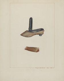 Slipper Match Box, c. 1938. Creator: Regina Henderer