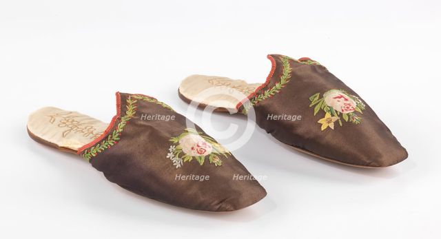 Slippers, American, 1835-49. Creator: Unknown.