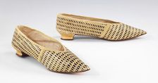 Slippers, British, 1795-1805. Creator: J. Staton
