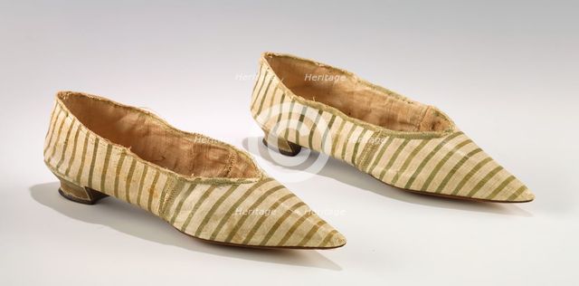 Slippers, British, 1795-1810. Creator: J. Staton.