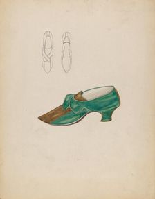 Slippers, c. 1936. Creator: Margaret Concha
