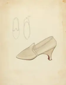 Slippers, c. 1940. Creator: Doris Beer