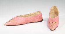 Slippers, European, 1795-1810. Creator: Unknown