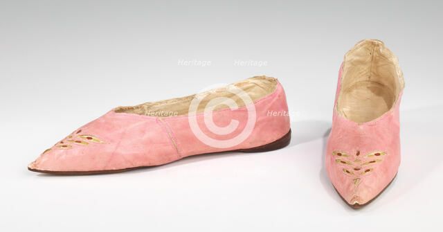 Slippers, European, 1795-1810. Creator: Unknown.
