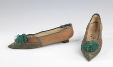 Slippers, European, 1805-10. Creator: Unknown