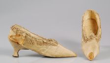 Slippers, French, 1790-95. Creator: Unknown