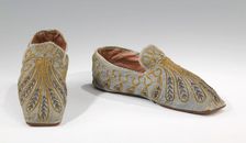 Slippers, French, 1835-45. Creator: Unknown