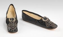 Slippers, French, 1855-65. Creator: Unknown