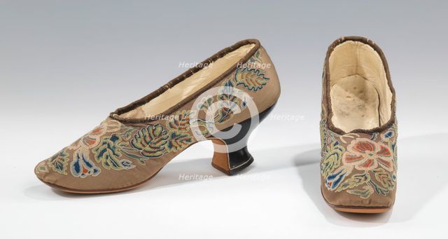 Slippers, French, 1885. Creator: Unknown.