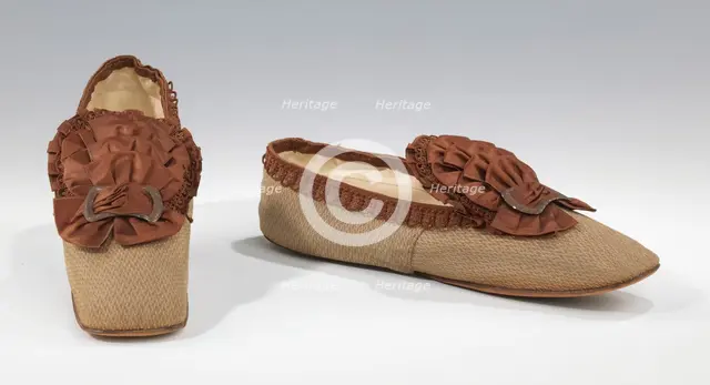 Slippers, French, ca. 1870. Creator: Julien Mayer.