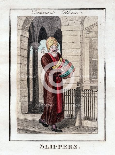 'Slippers', Somerset House, London, 1805. Artist: Unknown