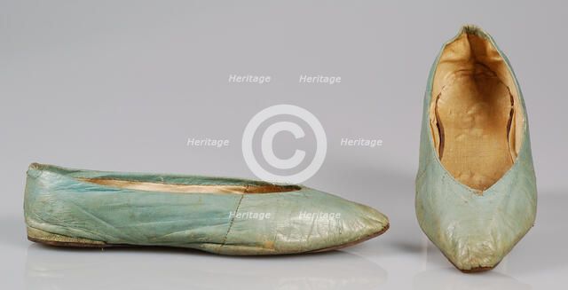 Slippers, possibly British, 1800-1815. Creator: Unknown.