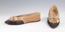 Slippers, probably British, ca. 1812. Creator: Unknown