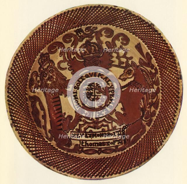 'Slipware Dish by Thomas Toft, c1675', (1944).  Creator: Unknown.