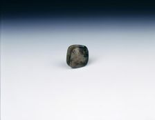 Slit jade bead, neolithic, Chahai type, northern China, c4700-3000 BC