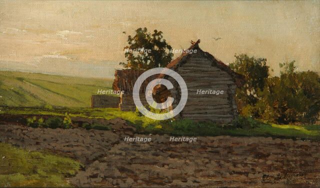 Slobodka, 1884. Artist: Levitan, Isaak Ilyich (1860-1900)