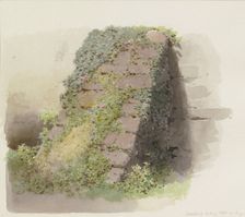 Sloping wall pier of a substructure in Kronberg, 1878. Creator: Carl Theodor Reiffenstein