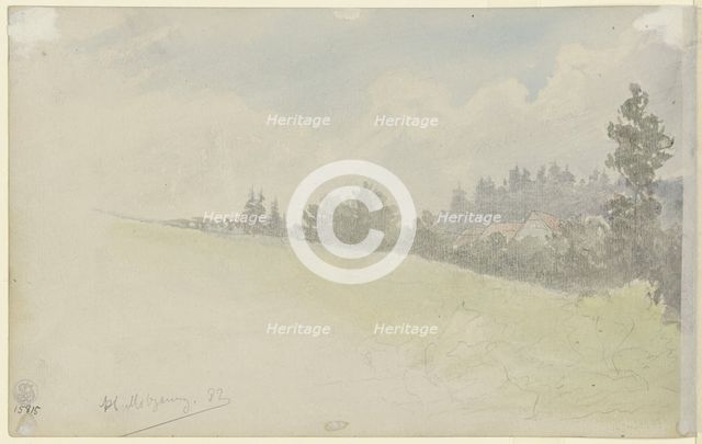 Sloping meadow, 1882. Creator: Jacob Hoffmann.