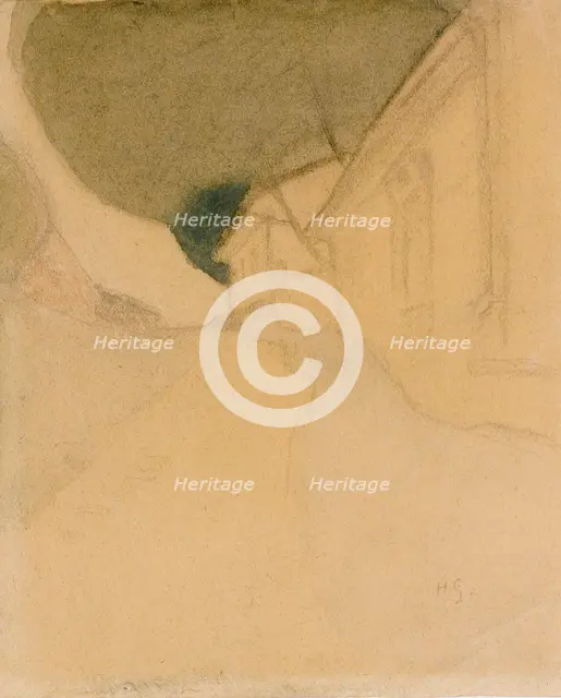 Slottsgränd, Tammisaari, 1918. Creator: Helene Schjerfbeck.