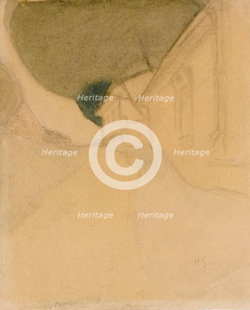 Slottsgränd, Tammisaari, 1918. Creator: Helene Schjerfbeck.