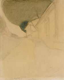 Slottsgränd, Tammisaari, 1918. Creator: Helene Schjerfbeck