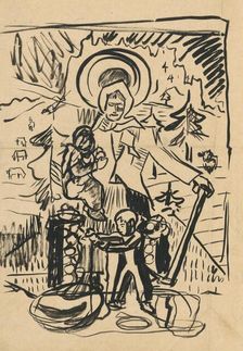 Slovak Madonna, 1940-1944. Creator: Arnold Peter Weisz-Kubincan