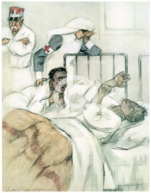 'Slow Asphyxiation', 1916. Creator: Louis Raemaekers.