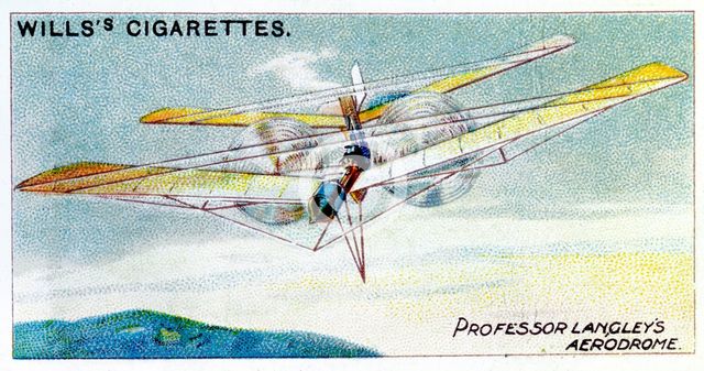 SP Langley's steam-powered model plane Aerodrome, c1896. Creator: Unknown.
