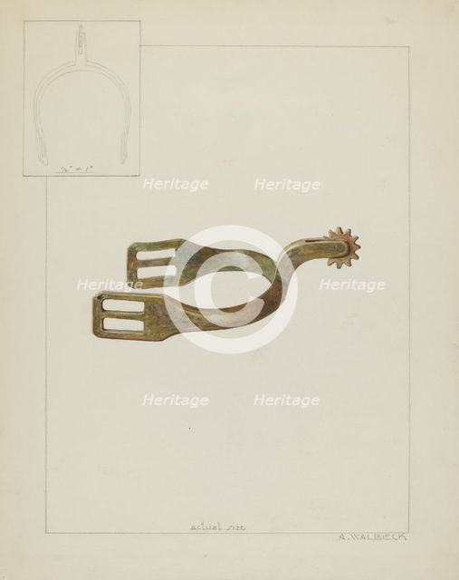 Spur, c. 1936. Creator: Alfred Walbeck.