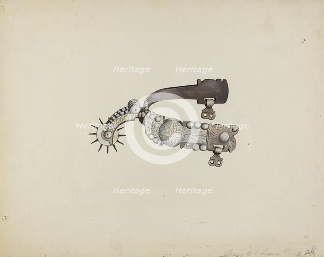 Spur, c. 1936. Creator: Eva Fox.