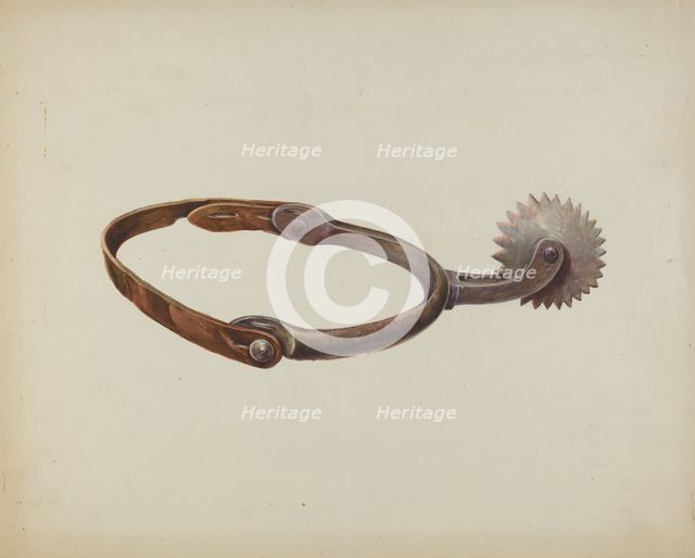 Spur, c. 1936. Creator: Gerald Transpota.