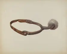 Spur, c. 1936. Creator: Gerald Transpota