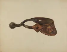 Spur, c. 1936. Creator: Gerald Transpota