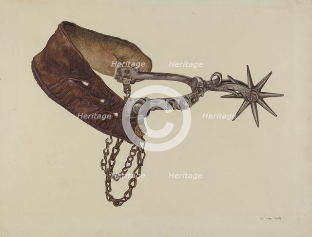 Spur, c. 1937. Creator: Vera Van Voris.