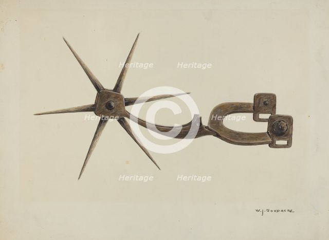 Spur, c. 1937. Creator: W. J. Goodacre.