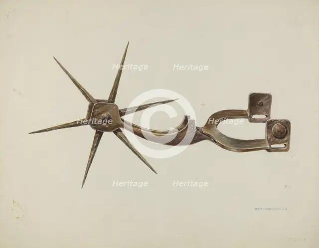 Spur, c. 1937. Creator: Gerald Transpota.