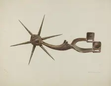 Spur, c. 1937. Creator: Gerald Transpota