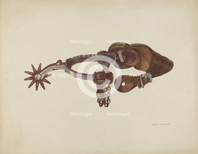 Spur, c. 1938. Creator: Verna Tallman.