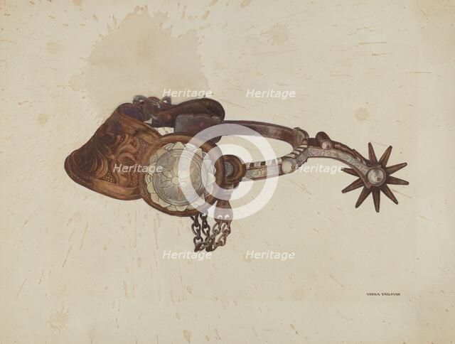 Spur, c. 1938. Creator: Verna Tallman.