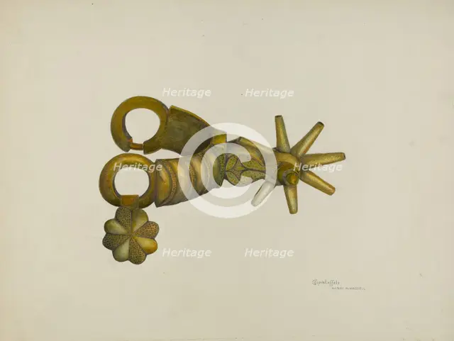 Spur, c. 1938. Creator: Cornelius Christoffels.
