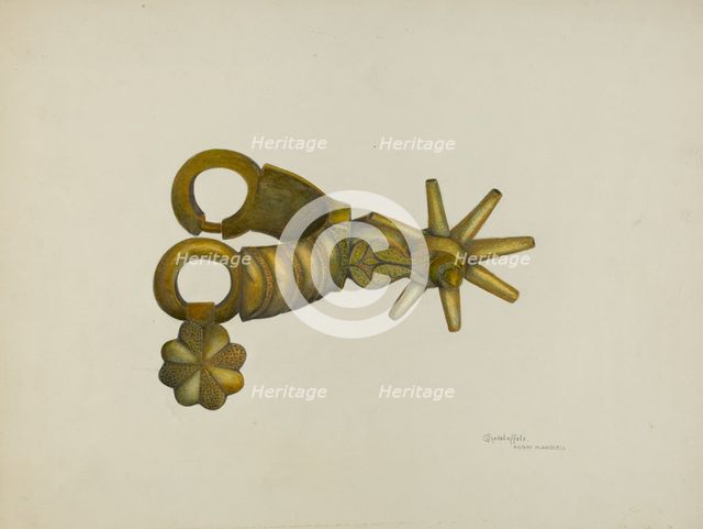 Spur, c. 1938. Creator: Cornelius Christoffels.