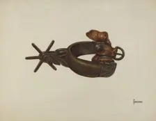 Spur, c. 1939. Creator: Gerald Transpota
