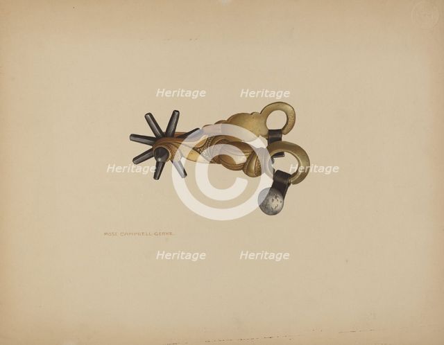 Spur, c. 1940. Creator: Rose Campbell-Gerke.