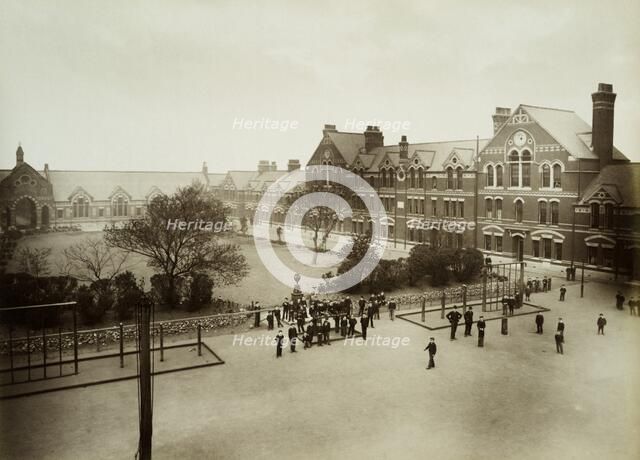 Spurgeon's Orphanage, Stockwell, Lambeth, London, 1884. Creator: Henry Bedford Lemere.
