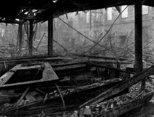 Spurgeon's Tabernacle, destroyed by fire, 1898. Creator: Russell & Sons