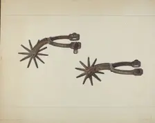 Spurs, c. 1937. Creator: Clyde L. Cheney