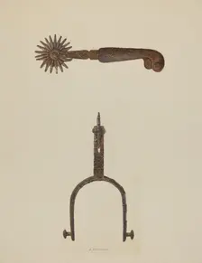 Spurs, c. 1937. Creator: Albert Geuppert