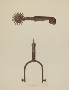Spurs, c. 1937. Creator: Albert Geuppert