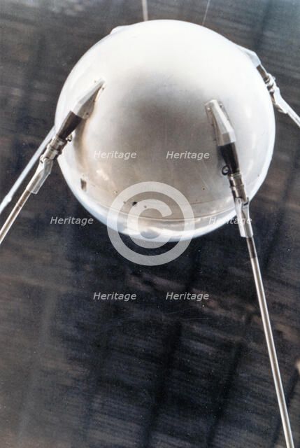Sputnik 1, Russian satellite, 1957. Artist: Unknown